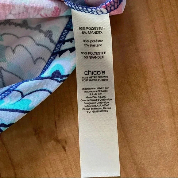 CHICO'S Floral Iona Tia Dress Size Small - Picture 7 of 10